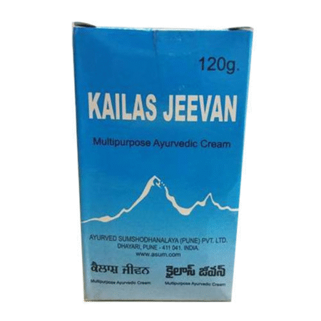 カイラス ジーバン マルチパーパス アーユルヴェーダクリーム (Kailas Jeevan Multipurpose Ayurvedic Cream – 120g)