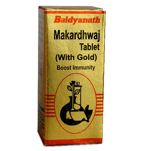 バイディヤナート マカルドワジ タブレット (Baidyanath Makardhwaj Tablet – 金配合・免疫力サポート)