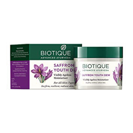バイオティーク サフラン ユース デュー (Biotique Saffron Youth Dew – Visibly Ageless Moisturizer)