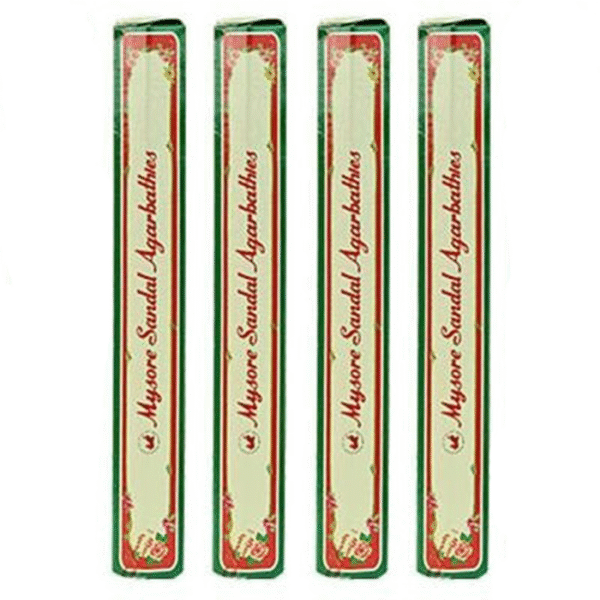 マイソール サンダル アガーバッティー (Mysore Sandal Agarbathies – 20本入り)