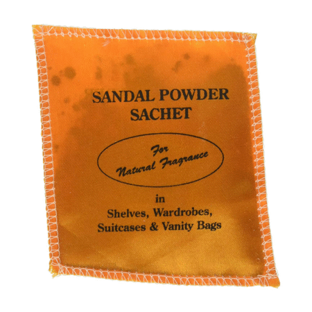 【インド直輸入】サンダルパウダー サシェ 20個入 | 天然白檀が香る自然な香り袋 - Ayurkai