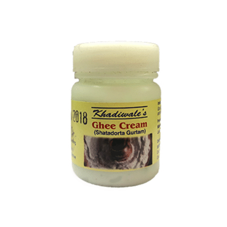 khadiwale shatadhauta ghee cream 50g ayurvedic moisturizer made from 100 times washed ghee for deep hydration and skin care