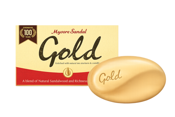 【インド直輸入】マイソール サンダル ゴールド ソープ 125g | アーモンドオイル配合・大容量 - Ayurkai