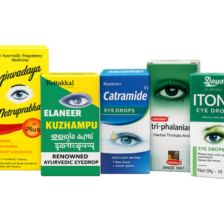 アーユルヴェーダ アイケア 5本セット (Ayurvedic Eye Care Combo – Set of 5 Eye Drops)