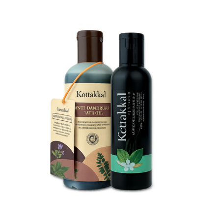 【インド直輸入】コッタカル アンチダンドラフ セット | フケ・かゆみを防ぐオイル＆シャンプー - Ayurkai