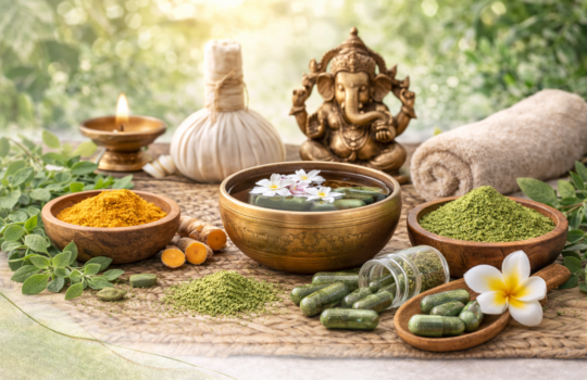 ayurveda basics guide explaining doshas vata pitta kapha benefits natural remedies and holistic healing approach from traditional indian medicine by ayurkai