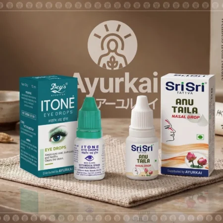 【インド直輸入】目と鼻のアーユルヴェーダケアセット｜ITONE＋アヌタイラ 天然2本セット | Ayurkai Japan