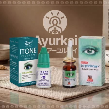 【インド直輸入】アーユルヴェーダ目薬プレミアムセット｜ITONE＋トリファランジャン 2本組 | Ayurkai Japan