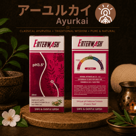【インド直輸入】ENTERWASH インティメートウォッシュ 25ml｜pH3.5 乳酸 シーバックソーン ティーツリー SLSフリー | Ayurkai Japan